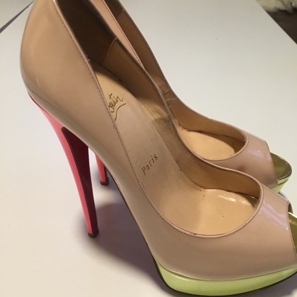 Christian Louboutin color block heels - Picture 8 of 8